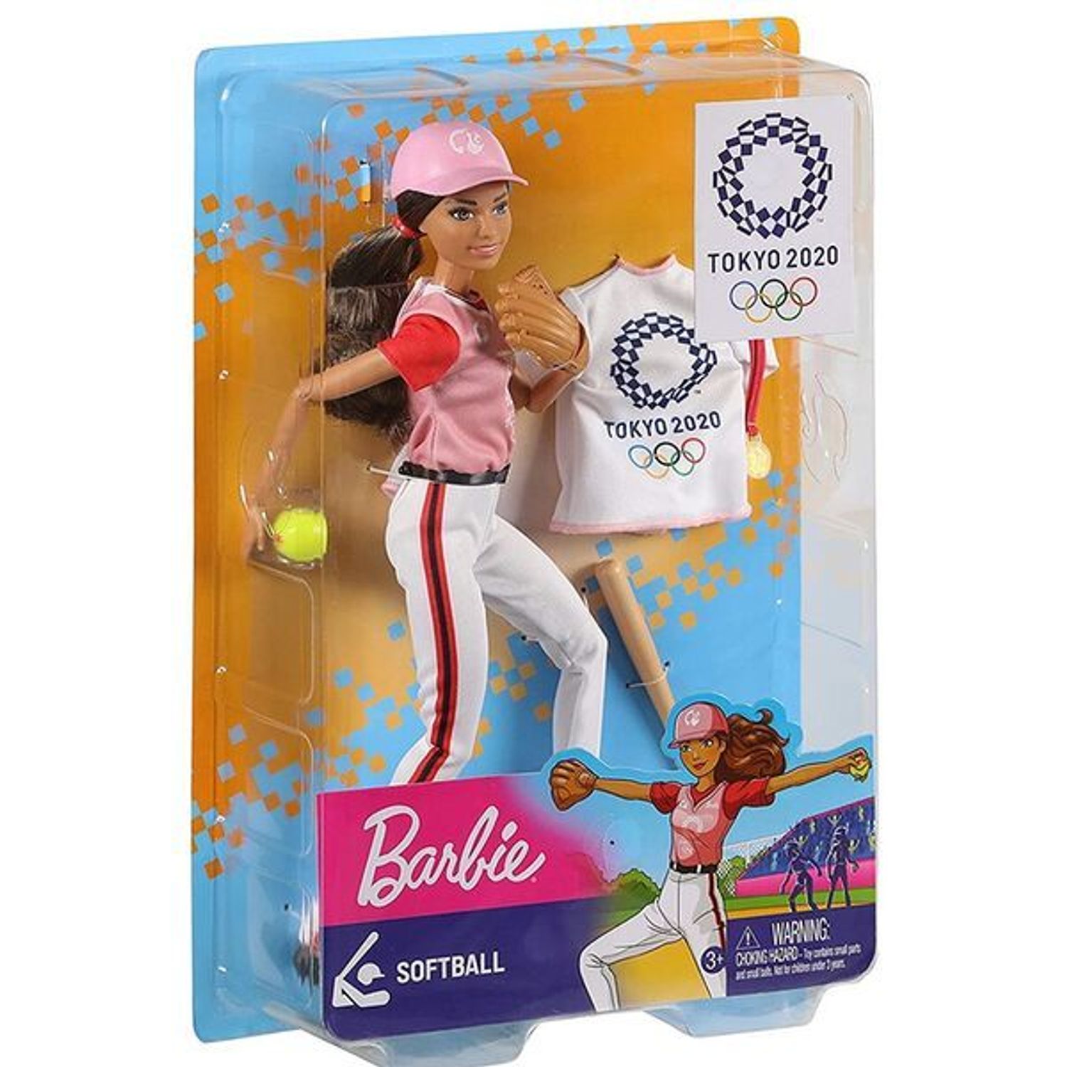 Papusa Barbie Softball Tokyo 2020 fotografia produsului