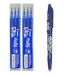 Set Pilot Frixion, roller 0.7 si 6 rezerve 0.7, albastru фото продукта