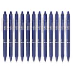 Set 12 Roller Pilot FriXion Clicker, 0.7mm, albastru fotografia produsului