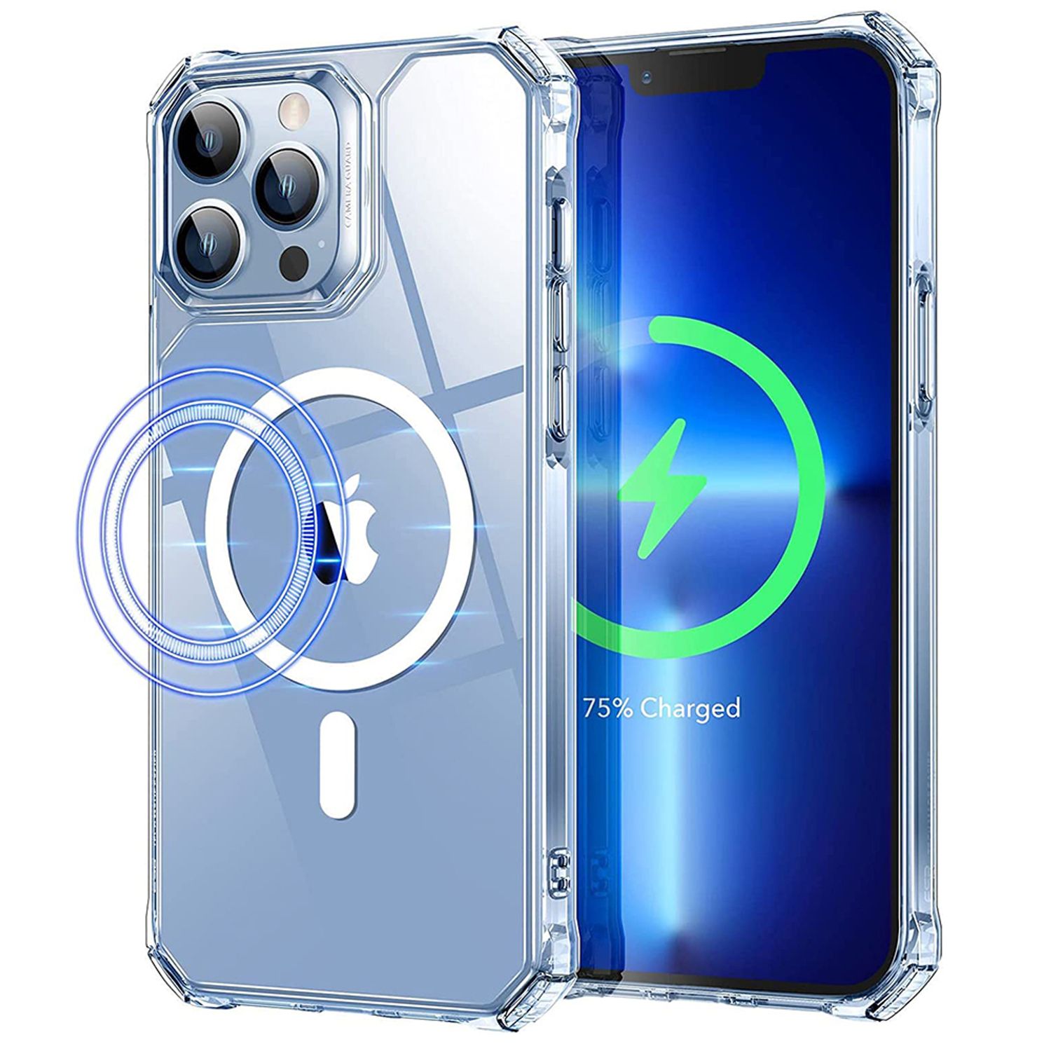 Husa de protectie premium, rezistenta la socuri compatibila cu iPhone 13 Pro Max, Transparent fotografia produsului