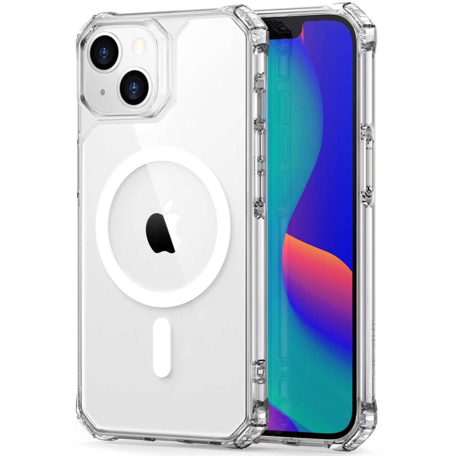 Husa de protectie premium, rezistenta la socuri compatibila cu iPhone 13, Transparent fotografia produsului