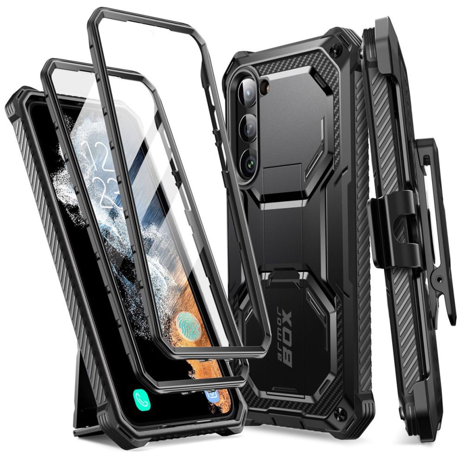 Husa de protectie Armor compatibila cu Samsung Galaxy S23, Negru fotografia produsului