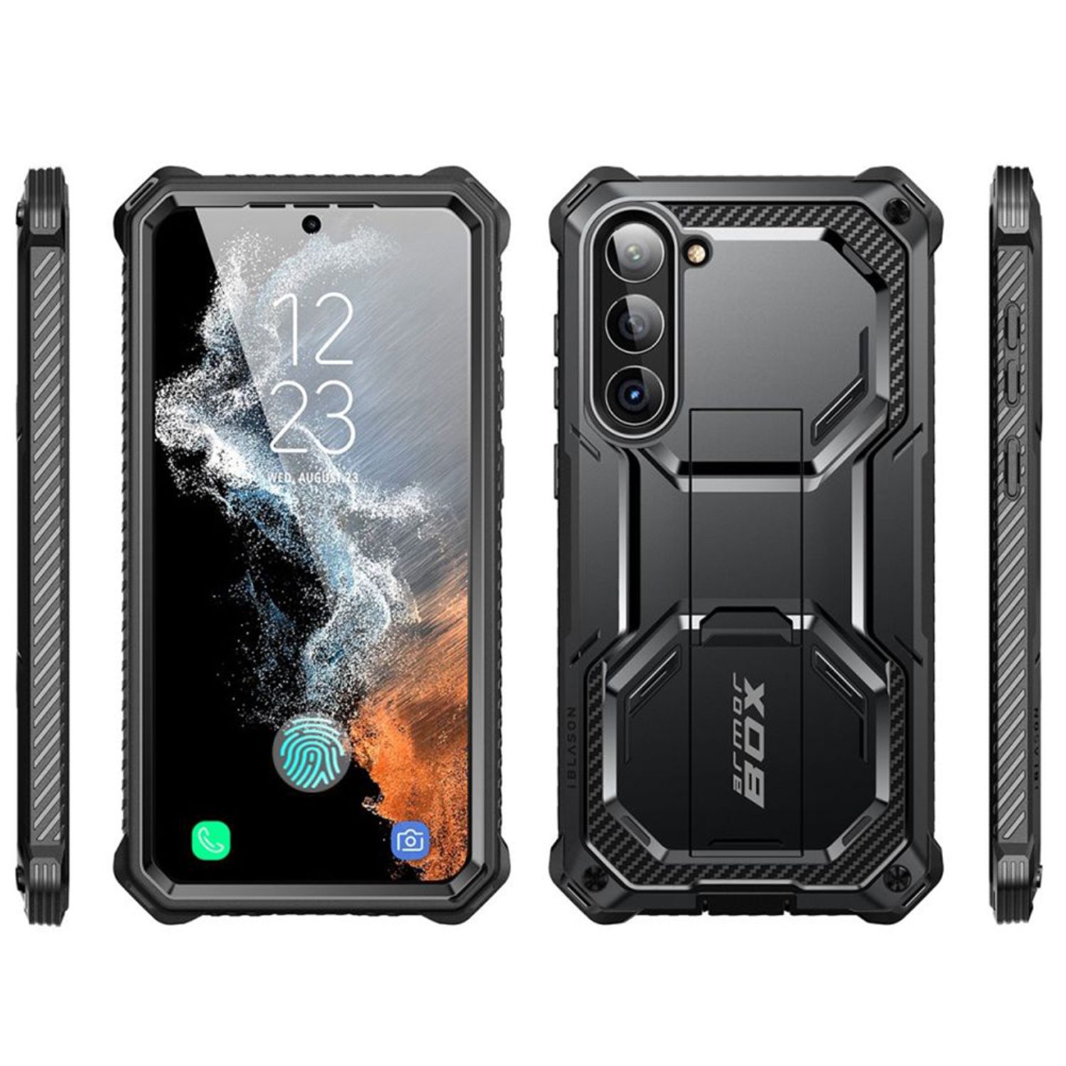 Husa de protectie Armor compatibila cu Samsung Galaxy S23 Plus, Negru fotografia produsului