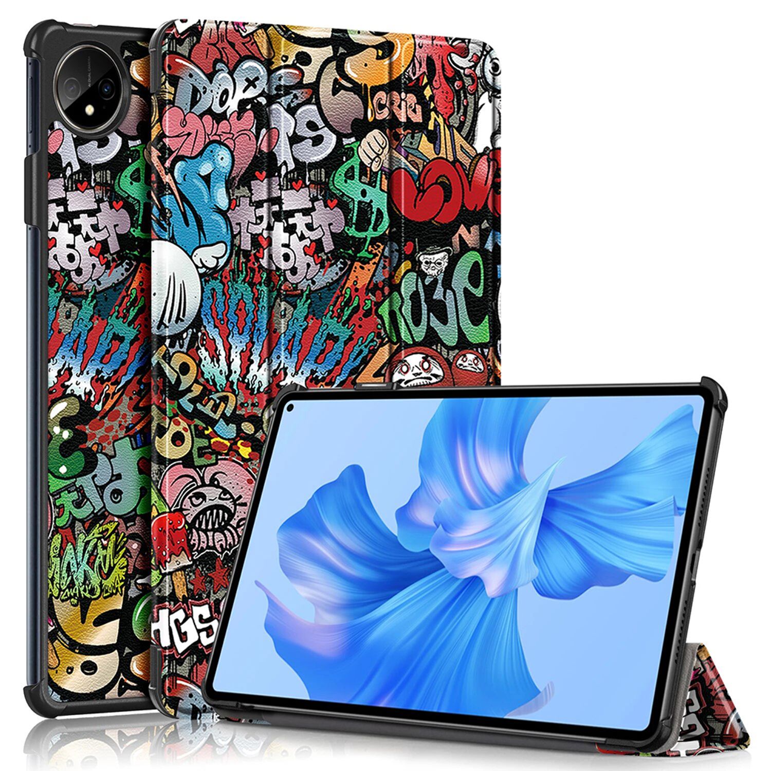 Husa de protectie tableta compatibila cu Huawei MatePad Pro 11 2022, Multicolor fotografia produsului