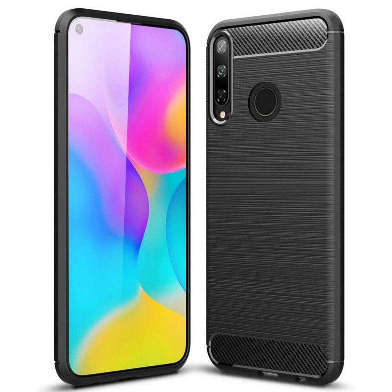 Husa din poliuretan compatibil cu Huawei Y6p, Negru fotografia produsului