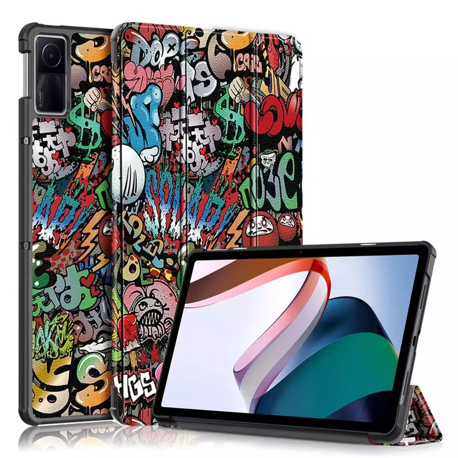 Husa de protectie pentru tableta compatibila cu Xiaomi Redmi Pad, Multicolor fotografia produsului