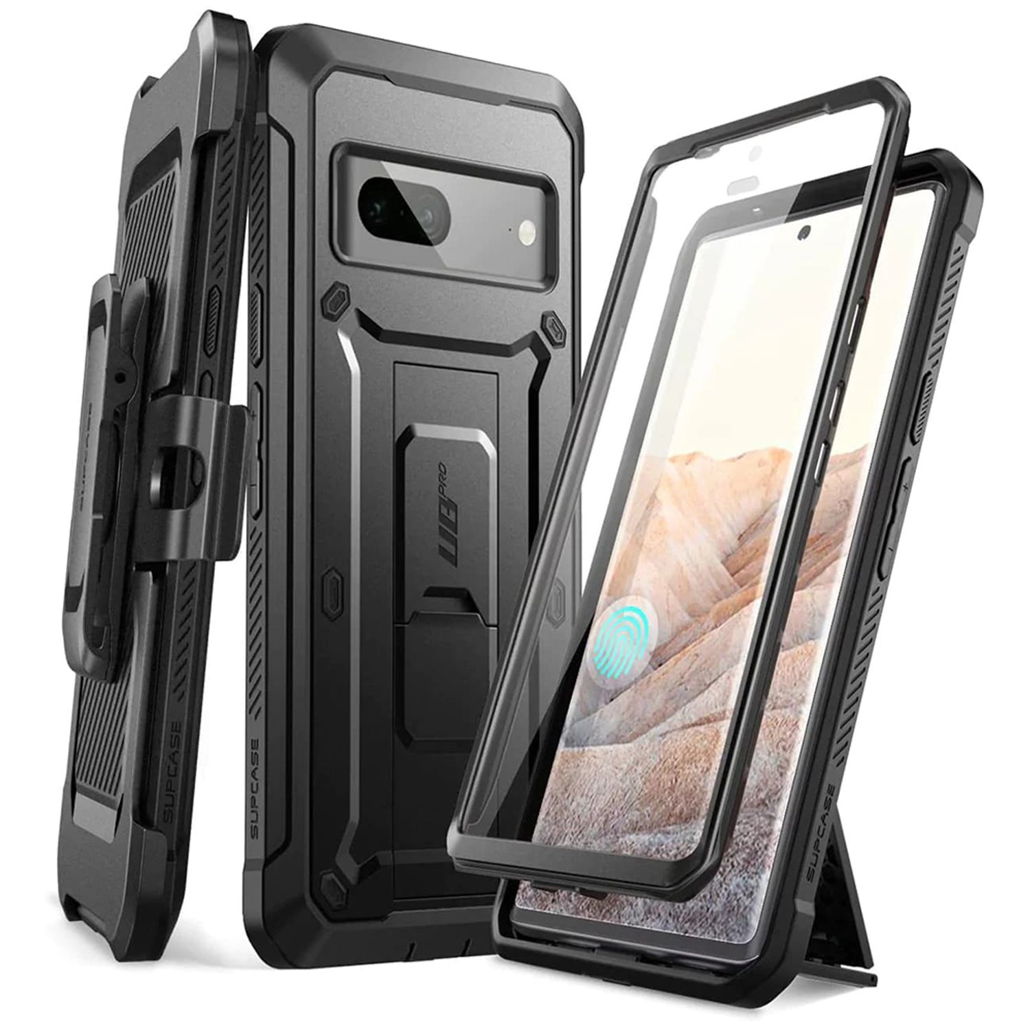 Husa de protectie rezistenta la cazaturi compatibila cu Google Pixel 7, Negru fotografia produsului