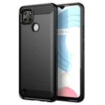 Husa din silicon Carbon pentru Realme C25Y, Negru fotografia produsului
