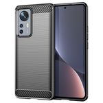 Husa din silicon Carbon pentru Xiaomi 12, Negru fotografia produsului