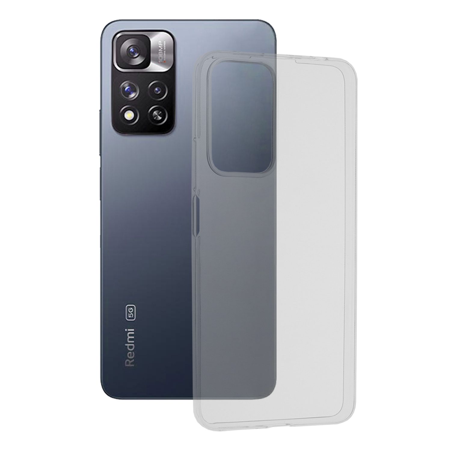 Husa din silicon transparent pentru Xiaomi Redmi Note 11 Pro+ 5G fotografia produsului