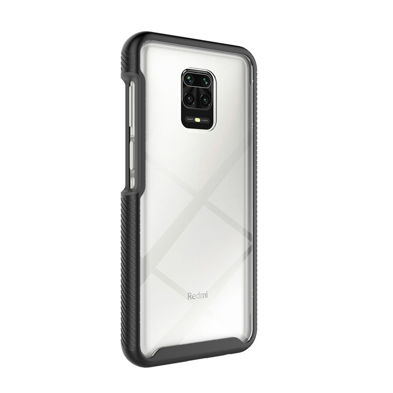 Husa completa cu folie protectoare compatibila cu Xiaomi Redmi Note 9S   Note 9 Pro   Note 9 Pro Max, Negru fotografia produsului