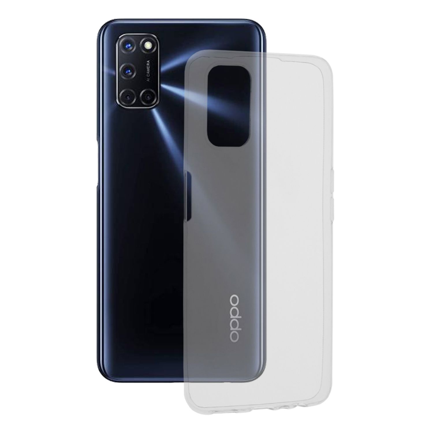 Husa din silicon transparenta compatibila cu OPPO A52   A72   A92 fotografia produsului