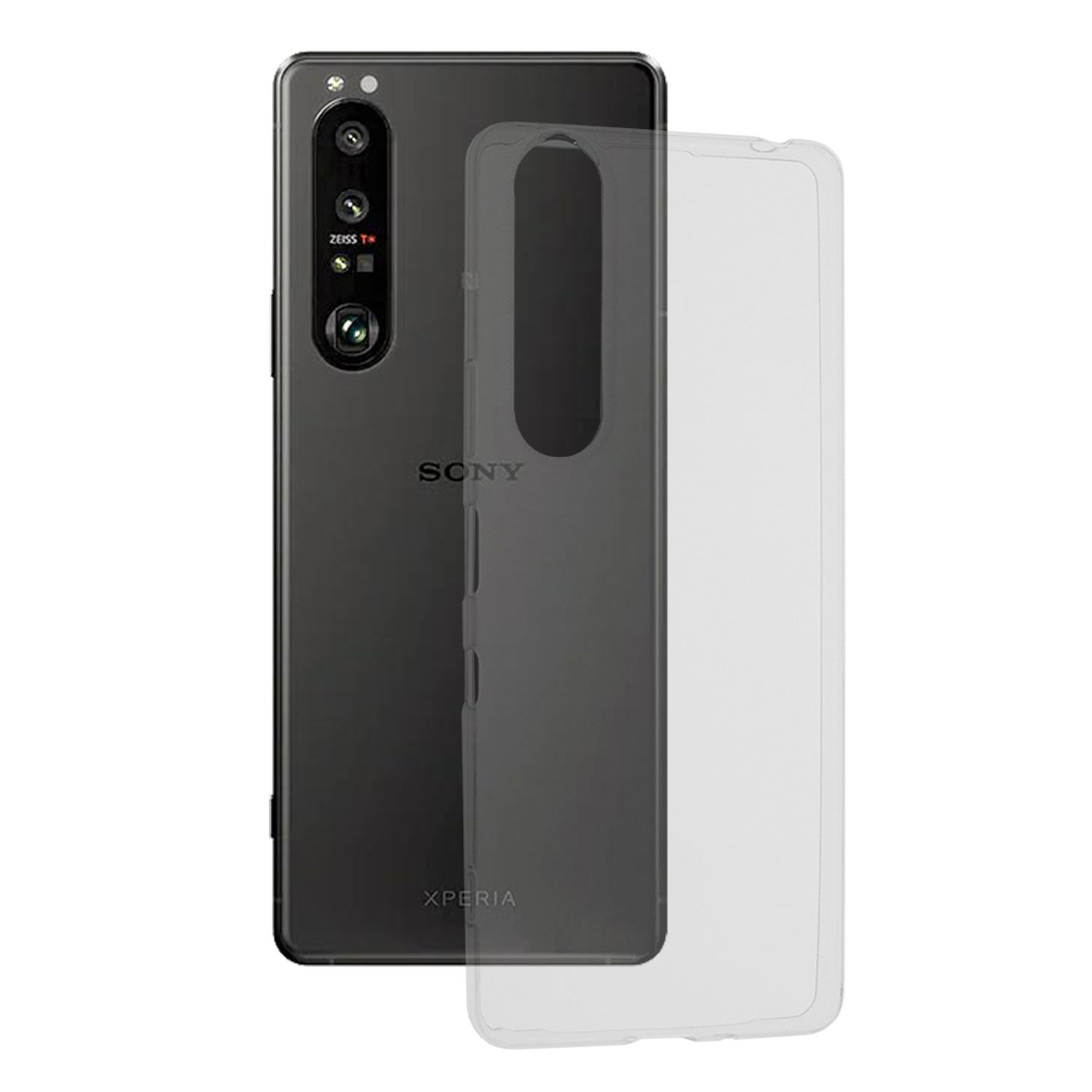 Husa din silicon transparenta compatibila cu Sony Xperia 1 III fotografia produsului