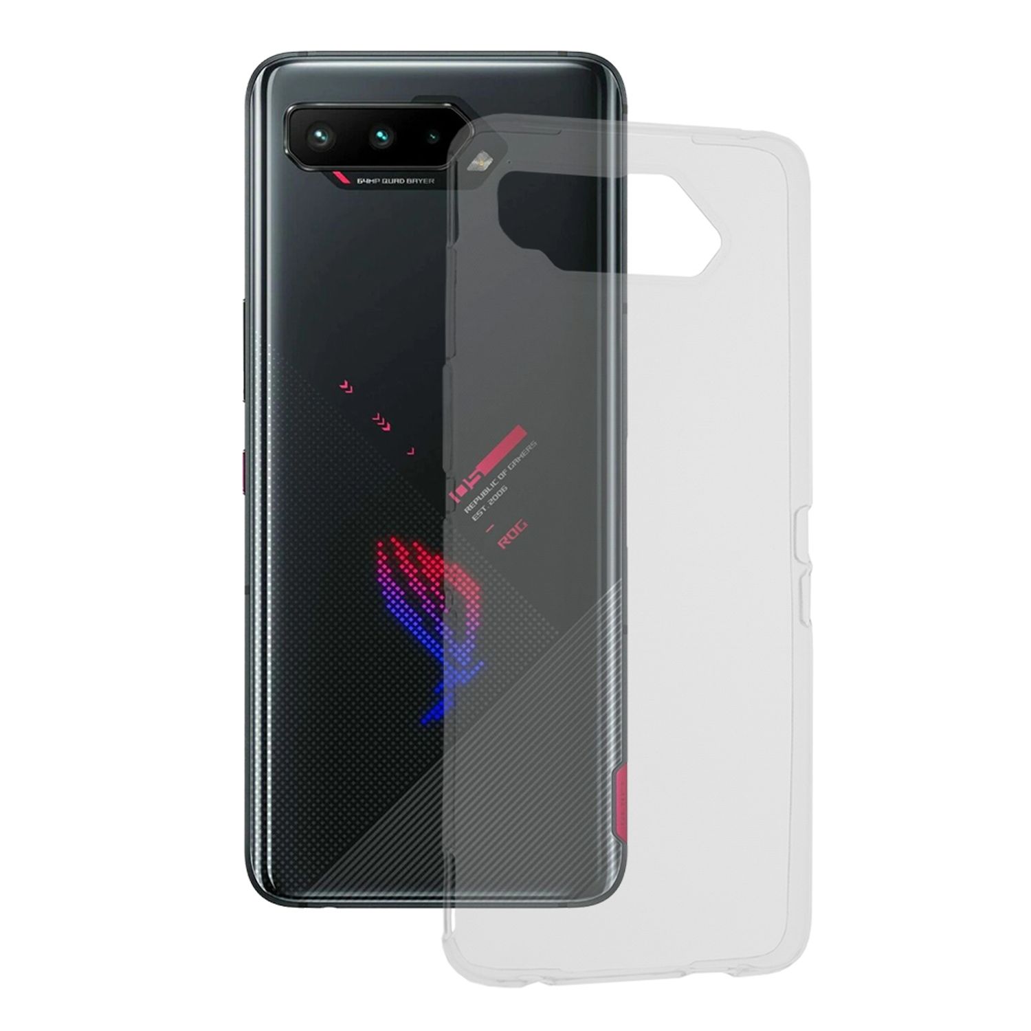 Husa din silicon transparenta compatibila cu Asus Rog Phone 5 fotografia produsului