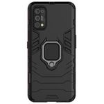 Husa premium din silicon cu inel compatibila cu Realme 7 Pro, negru fotografia produsului