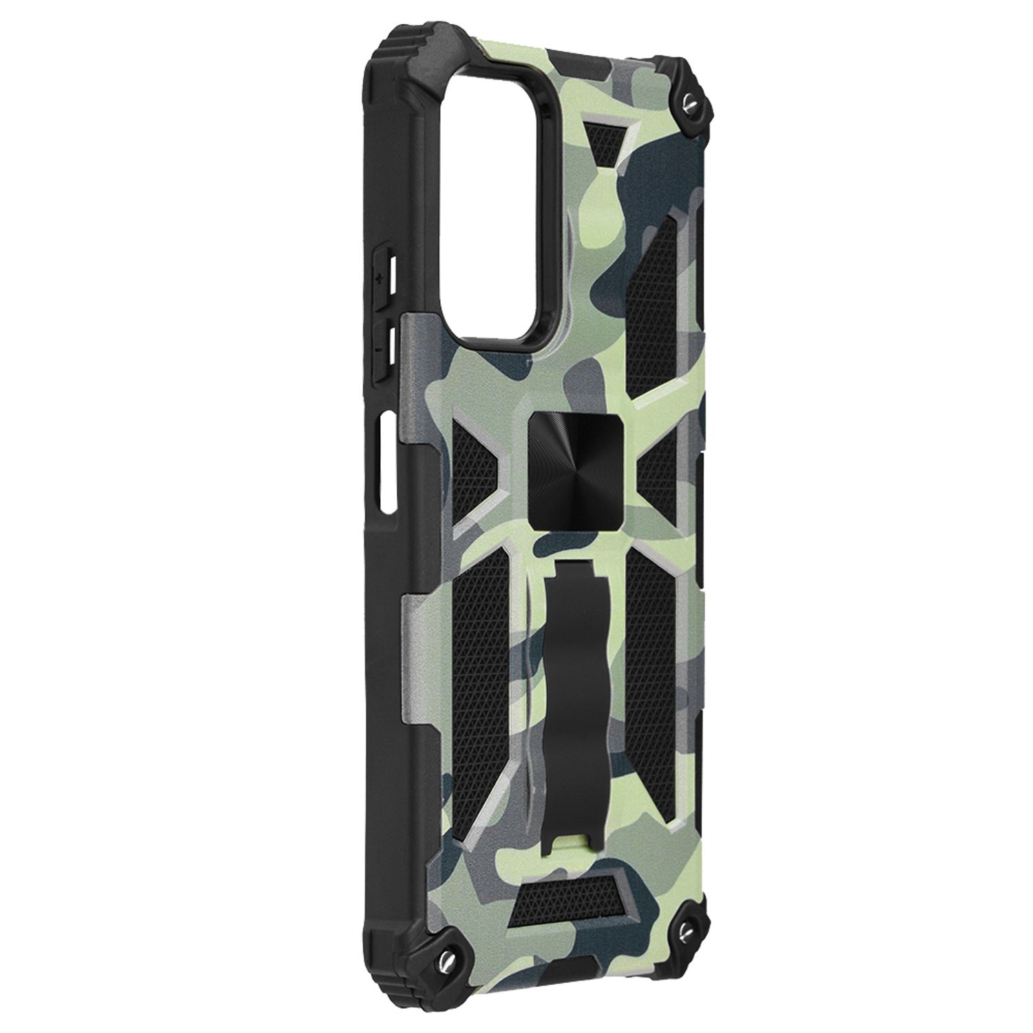 Husa antisoc Blazor Series compatibila cu Xiaomi Redmi Note 11   Poco M4 Pro, Camo Lime fotografia produsului
