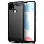 Husa din silicon cu inele compatibila cu Realme C21, negru fotografia produsului
