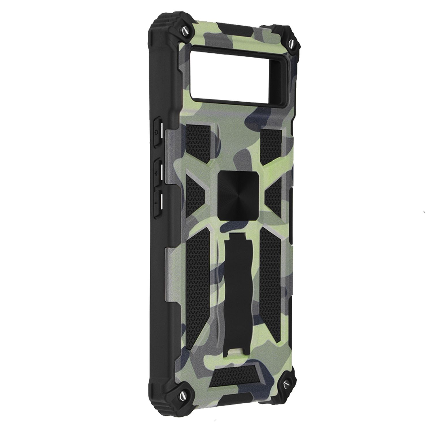 Husa antisoc Blazor Series compatibila cu Google Pixel 6, Camo Lime fotografia produsului