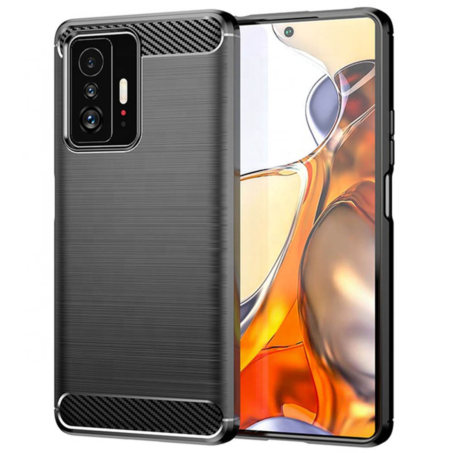 Husa policarbonat rezistenta pentru Xiaomi Mi 11T, negru fotografia produsului