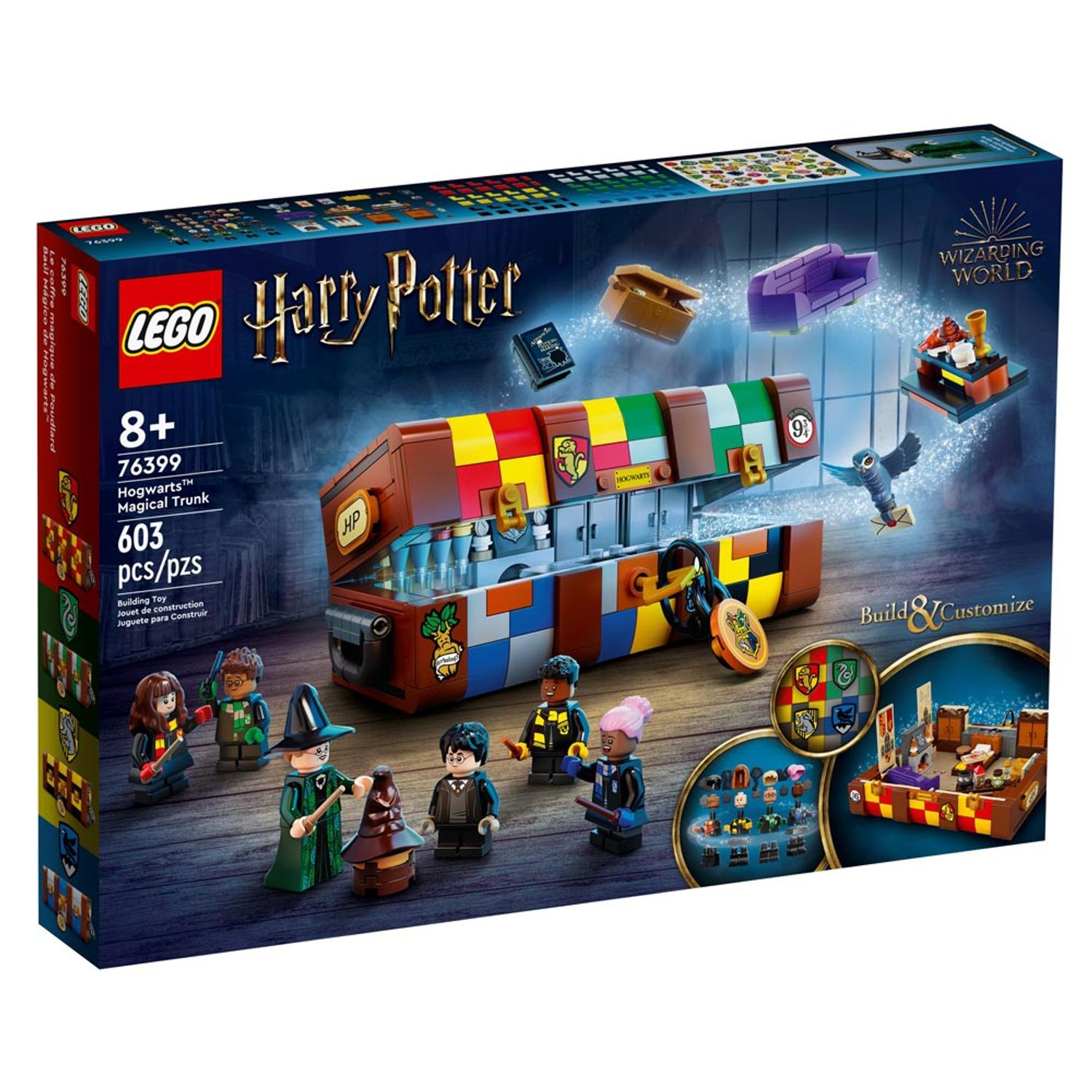 Set de construit LEGO    Harry Potter, Hogwarts: Cufarul Magic, 603 piese fotografia produsului