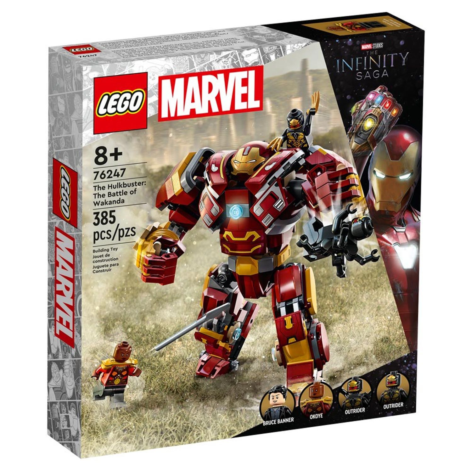 Set de construit LEGO    Marvel Super Heroes, Hulkbuster: Batalia din Wakanda, 385 piese fotografia produsului