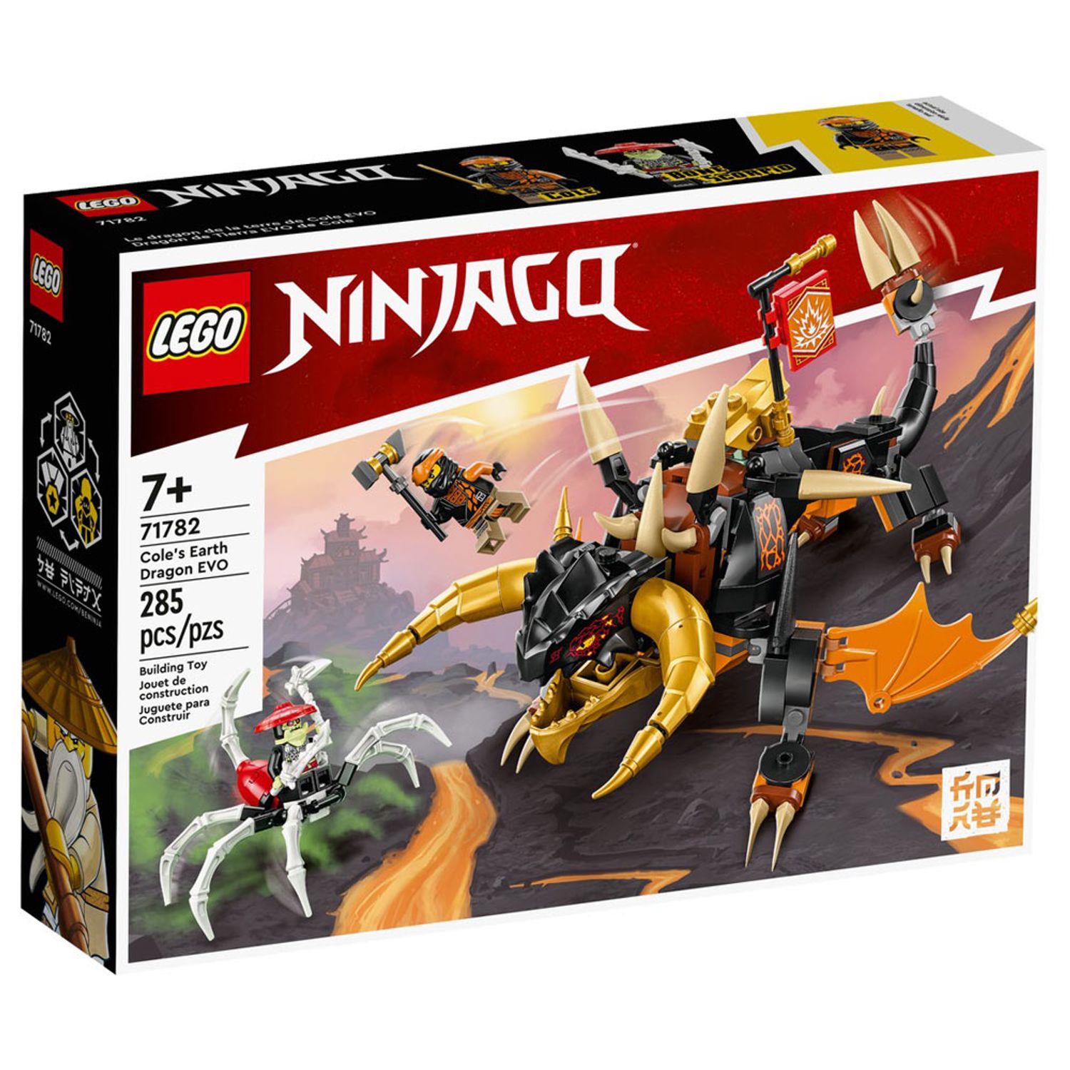 Set de construit LEGO    Ninjago, Dragonul de pamant EVO al lui Cole, 285 piese fotografia produsului