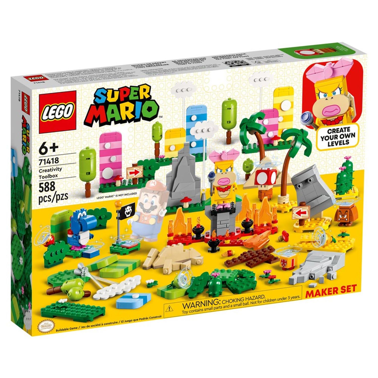 Set de construit LEGO    Super Mario, Kit creativ, 588 piese fotografia produsului