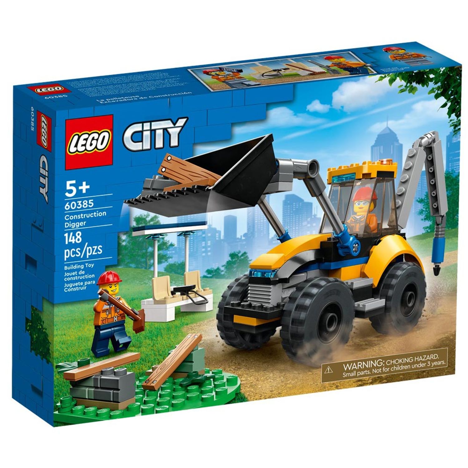 Set de construit LEGO    City, Excavator de constructii, 148 piese fotografia produsului
