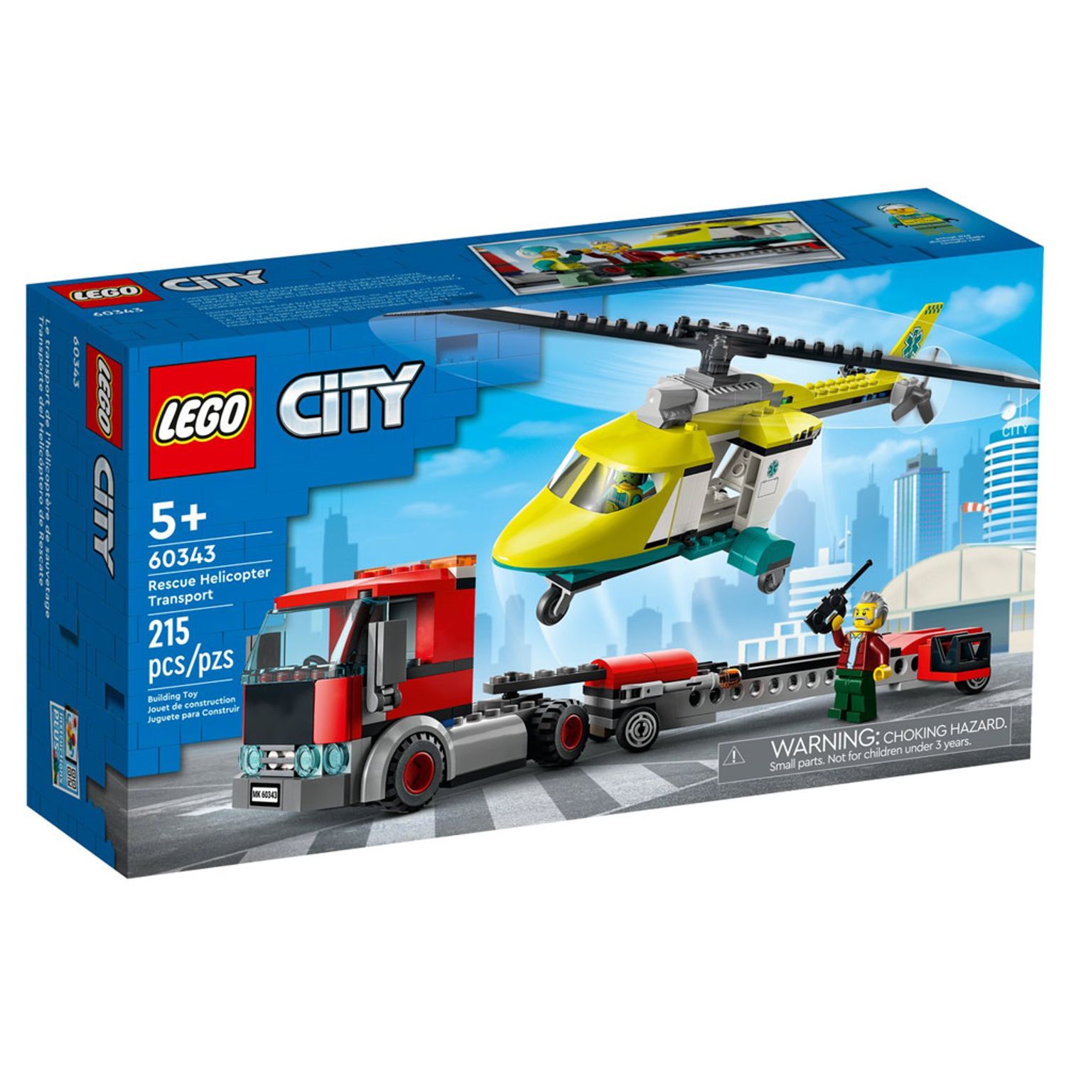 Set de construit LEGO    City, Elicopterul de salvare, 215 piese fotografia produsului