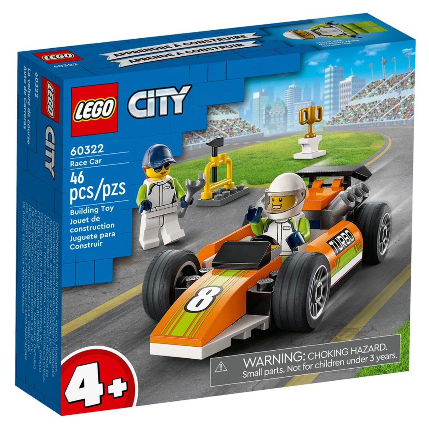 Set de construit LEGO    City, Masina de curse, 46 piese fotografia produsului