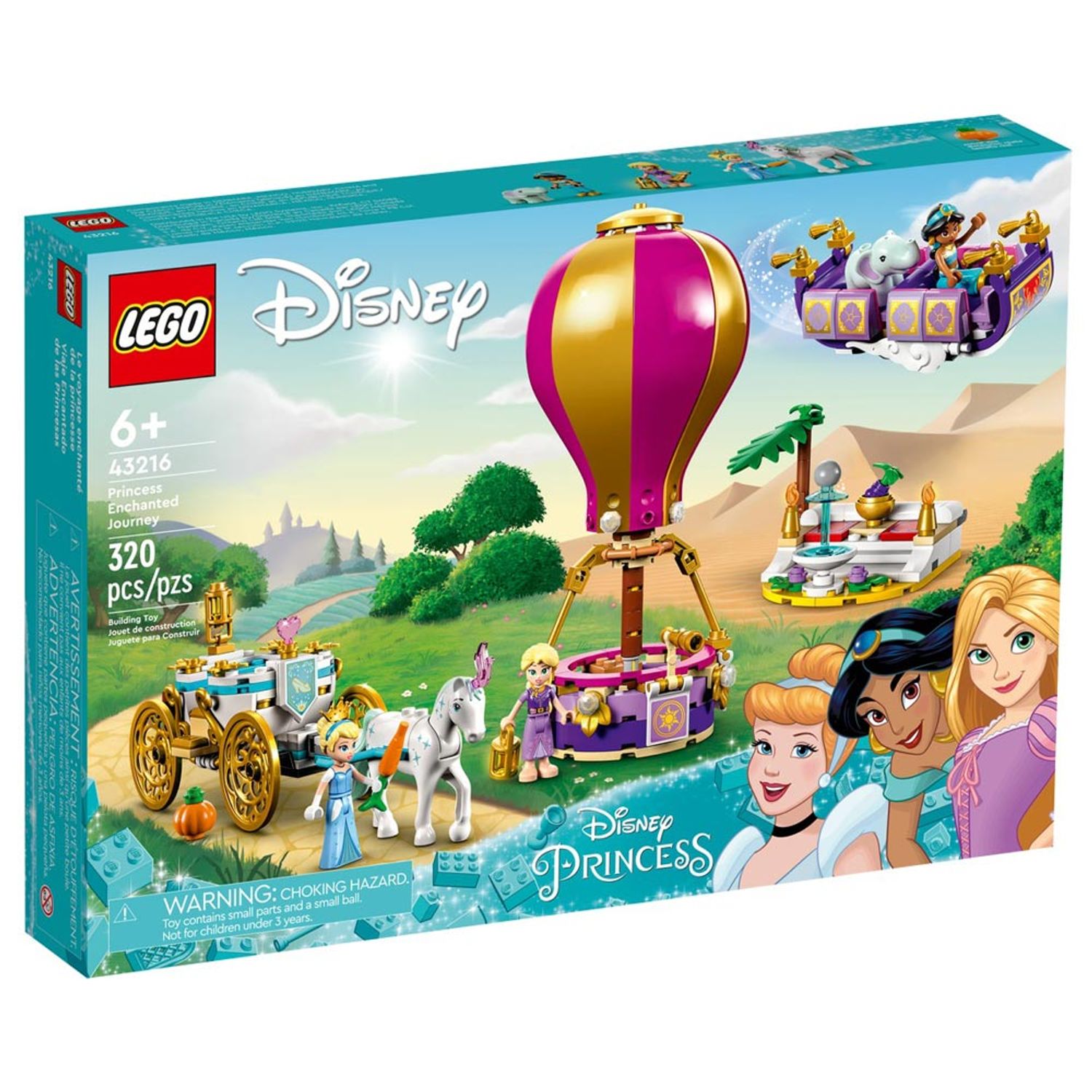 Set de construit LEGO    Disney, Calatoria fermecata a printeselor, 320 piese fotografia produsului