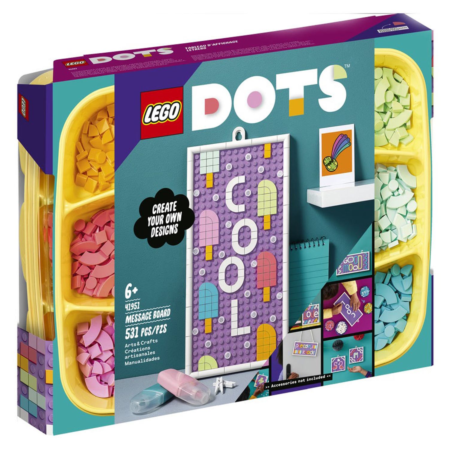 Set de construit LEGO    DOTS, Avizier DOTS, 531 piese fotografia produsului