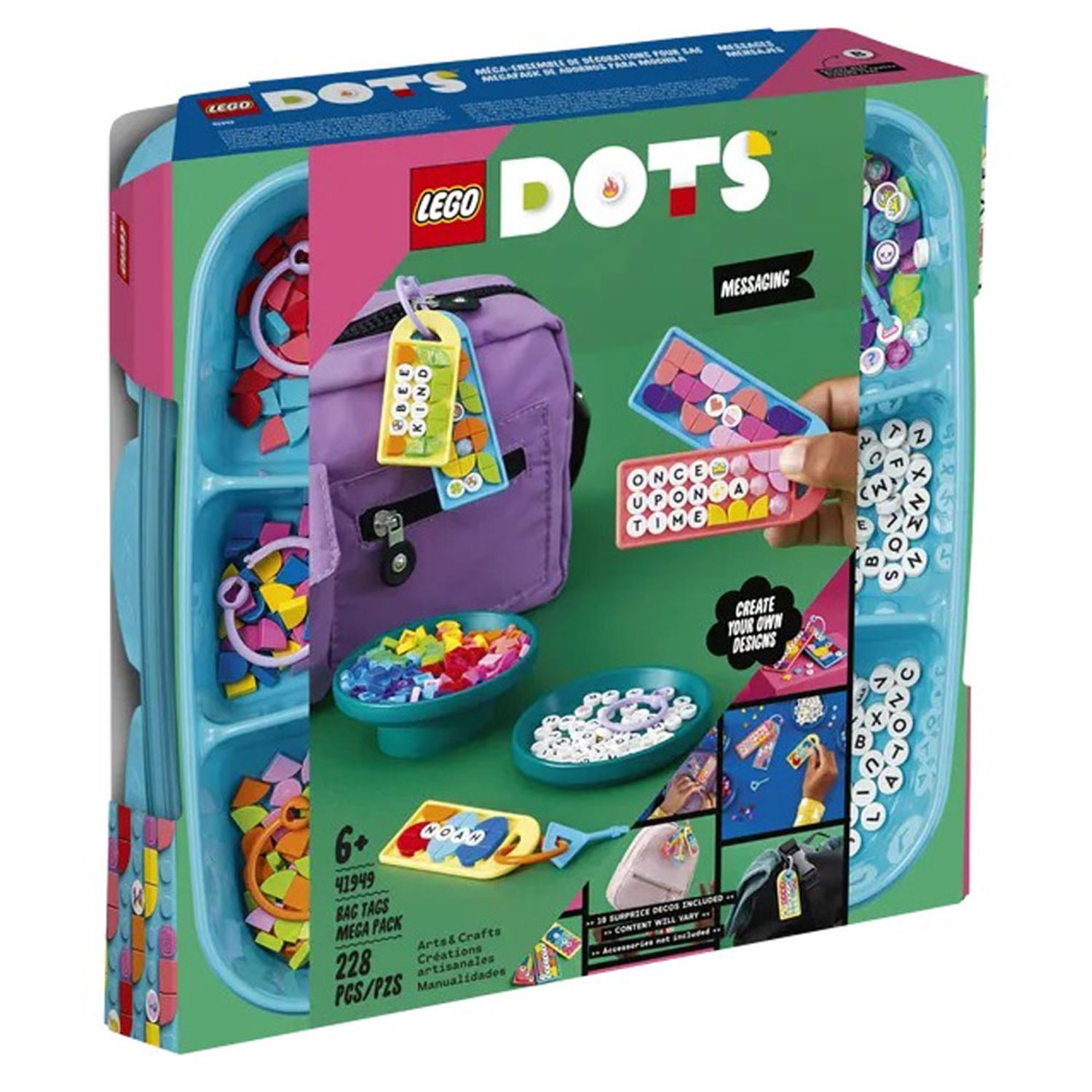 Set de construit LEGO    DOTS, Mega Pachet de Brelocuri, 228 piese fotografia produsului