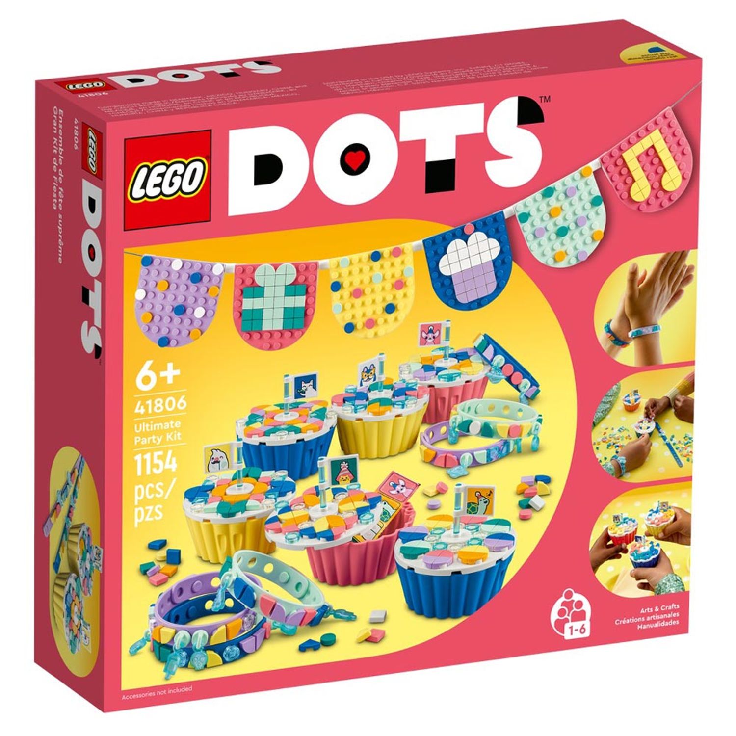 Set de construit LEGO    DOTS, Kitul suprem de   petrecere, 1154 piese fotografia produsului