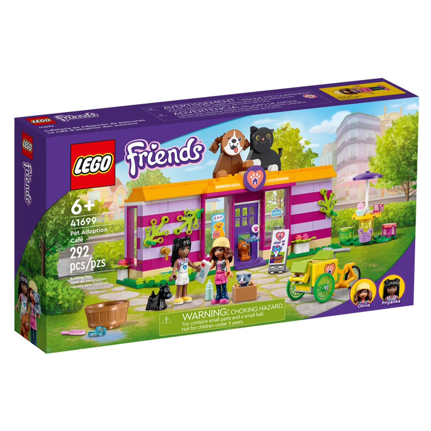 Set de construit LEGO    Friends, Cafeneaua de Adoptat Animale, 292 piese fotografia produsului