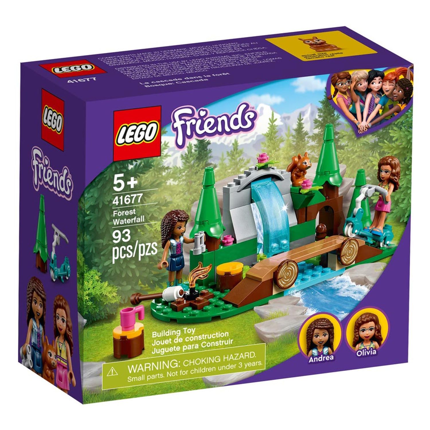 Set de construit LEGO    Friends, Cascada din padure, 93 piese fotografia produsului