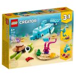 Set de construit LEGO    Creator, Delfin si Testoasa, 137 piese fotografia produsului