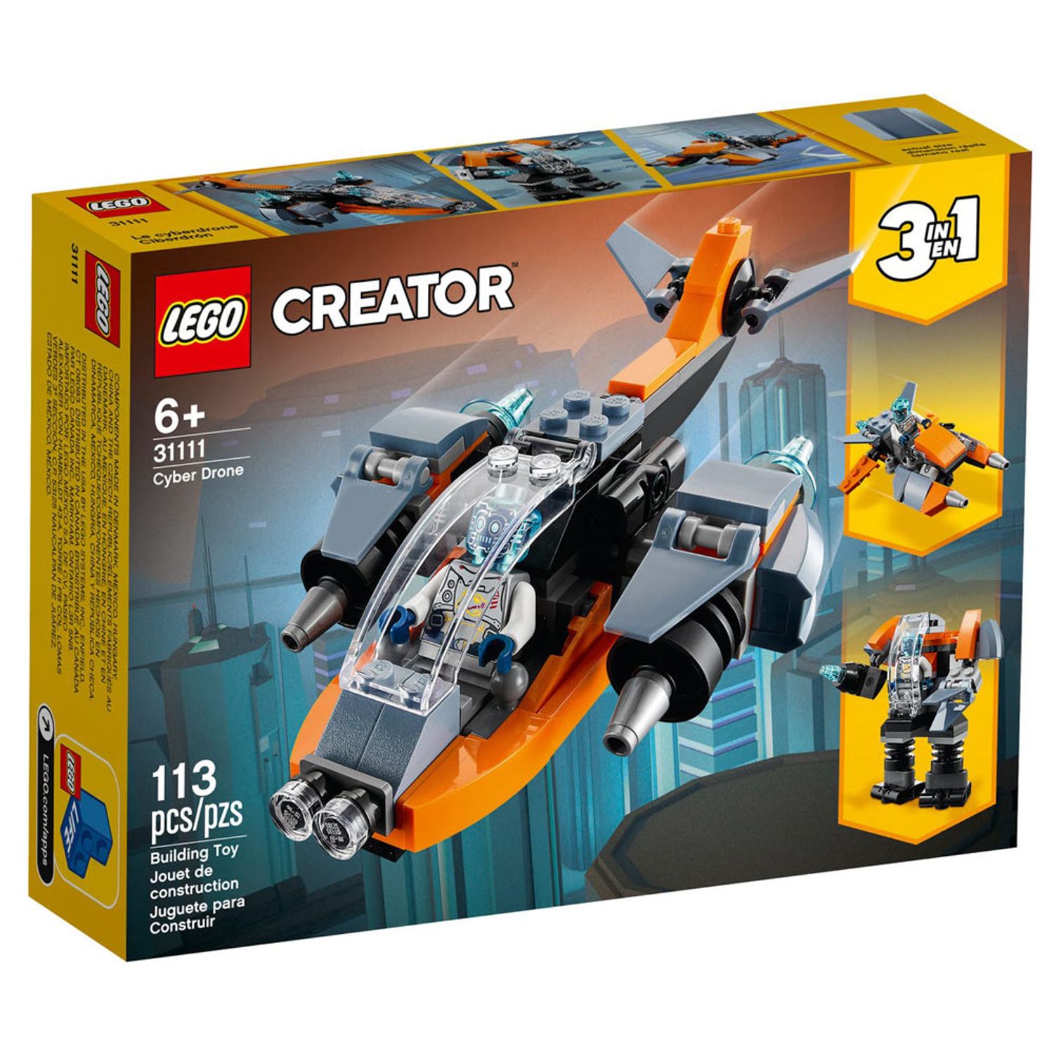 Set de construit LEGO    Creator, Drona cibernetica, 113 piese fotografia produsului