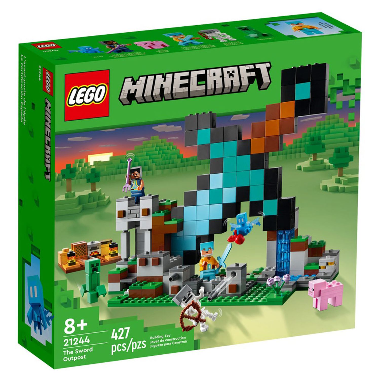 Set de construit LEGO    Minecraft, Avanpostul sabiei, 427 piese fotografia produsului