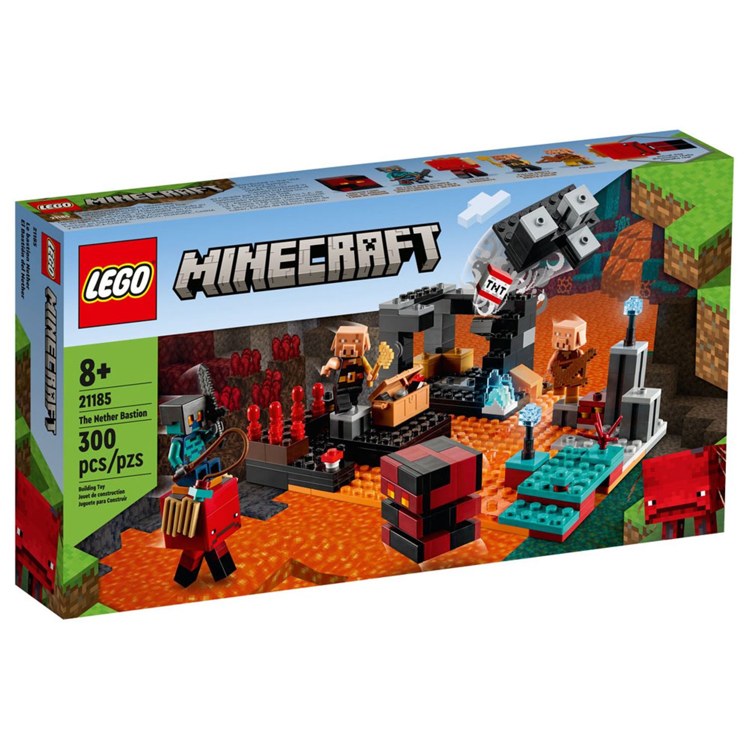 Set de construit LEGO    Minecraft, Bastionul din Nether, 300 piese fotografia produsului