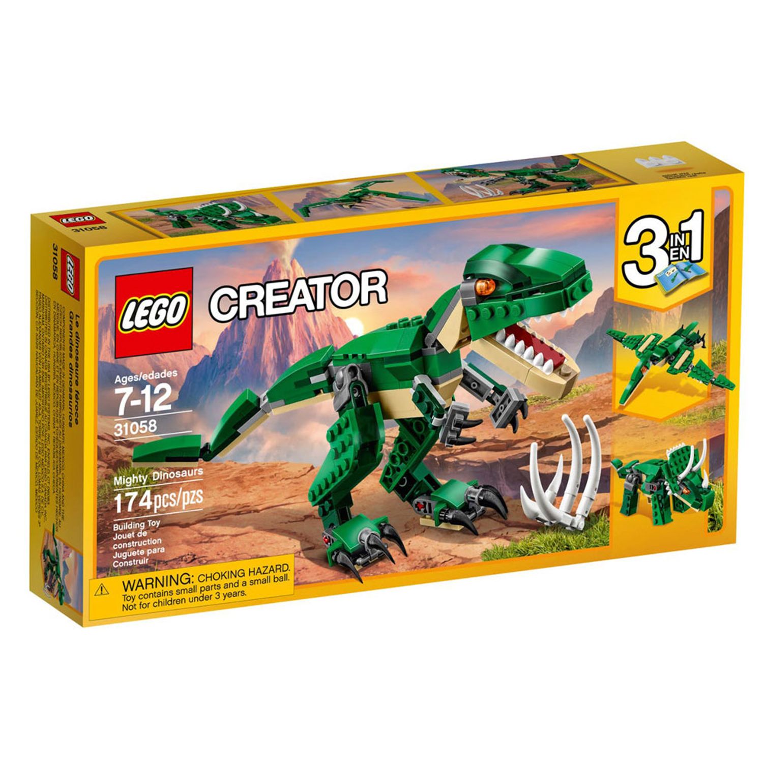 Set de construit LEGO    Creator, Dinozauri puternici, 174 piese fotografia produsului