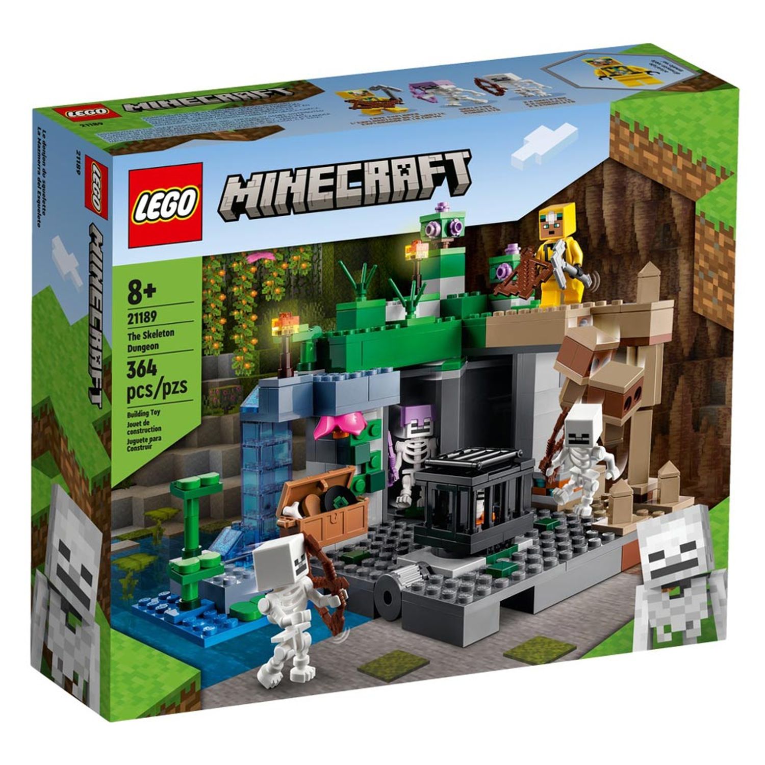 Set de construit LEGO    Minecraft, Temnita cu schelete, 364 piese fotografia produsului
