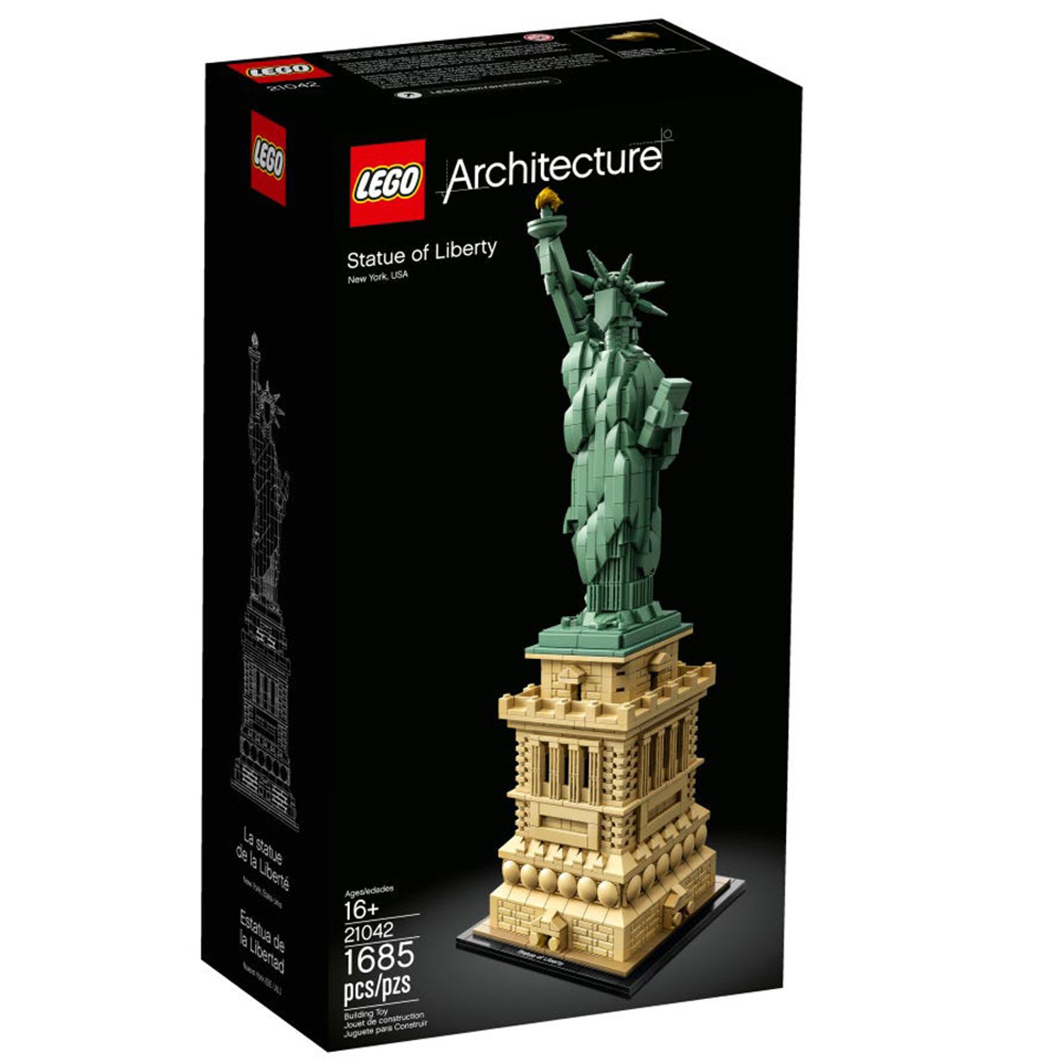 Set de construit LEGO    Architecture, Statuia Libertatii, 1685 piese fotografia produsului