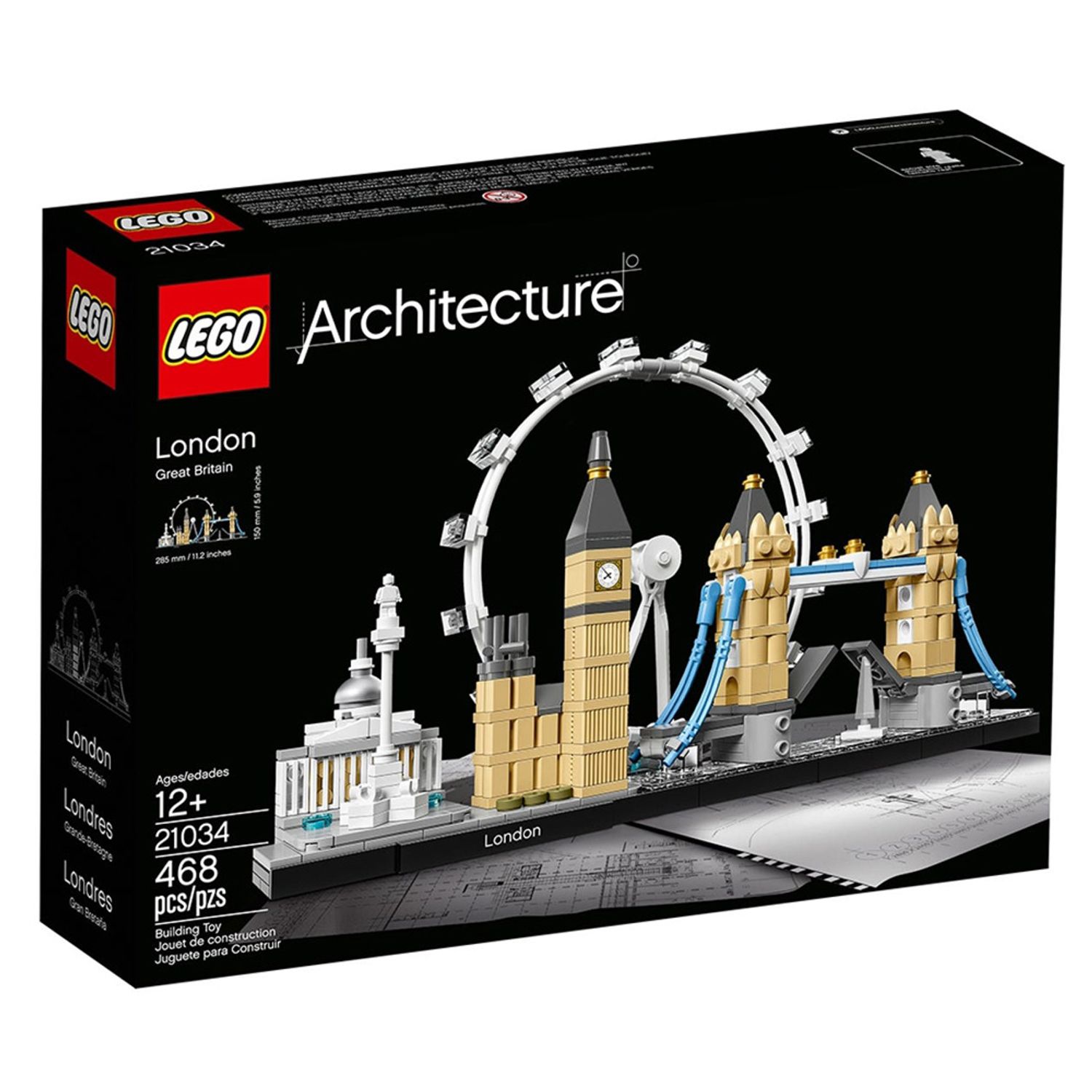 Set de construit LEGO    Architecture, Londra, 468 piese fotografia produsului