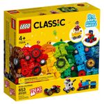 Set de construit LEGO    Classic, Caramizi si roti, 653 piese fotografia produsului