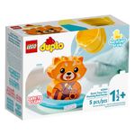 Set de construit LEGO    Duplo, Panda Rosu Plutitor, 5 piese fotografia produsului