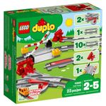 Set de construit LEGO    Duplo, Sine de cale ferata, 23 piese fotografia produsului