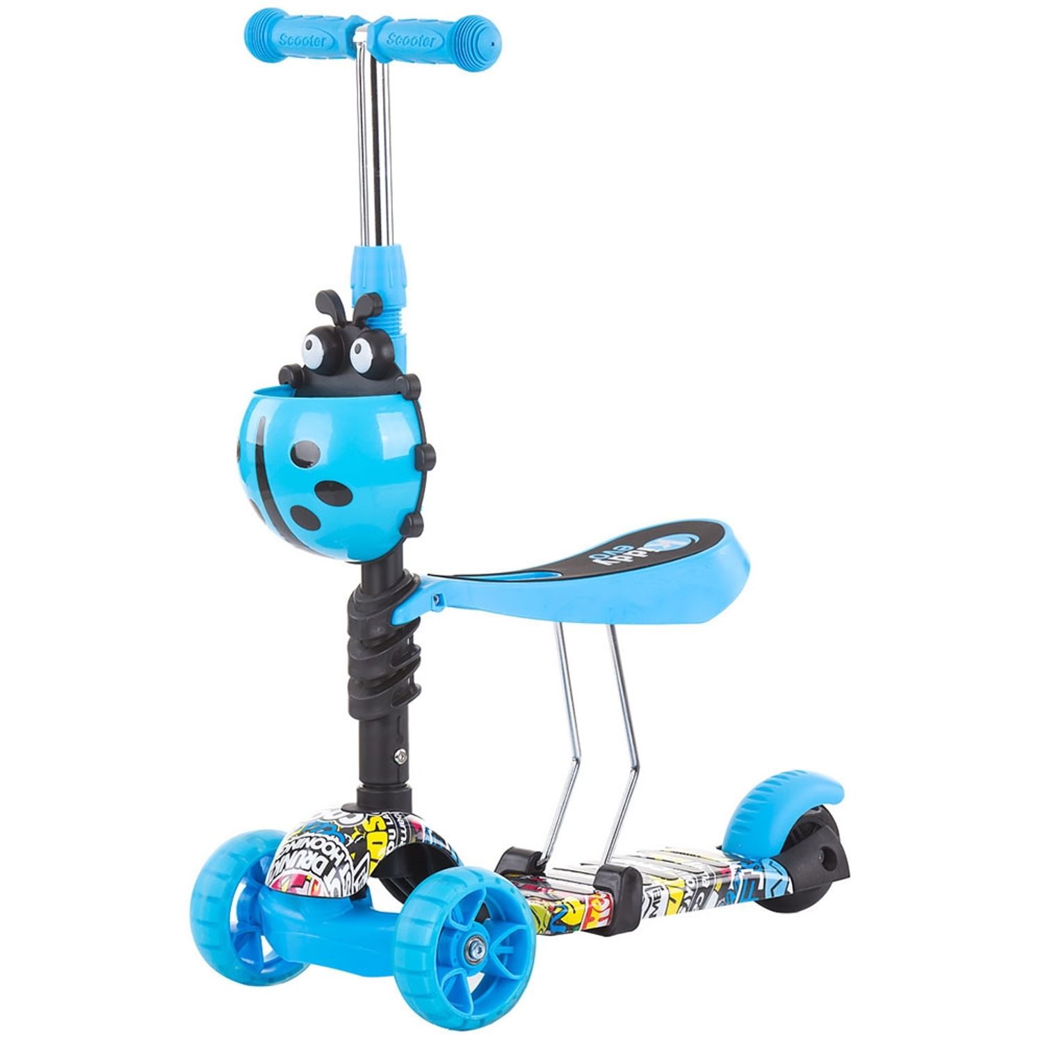 Trotineta Chipolino Kiddy Evo colorful graffiti fotografia produsului