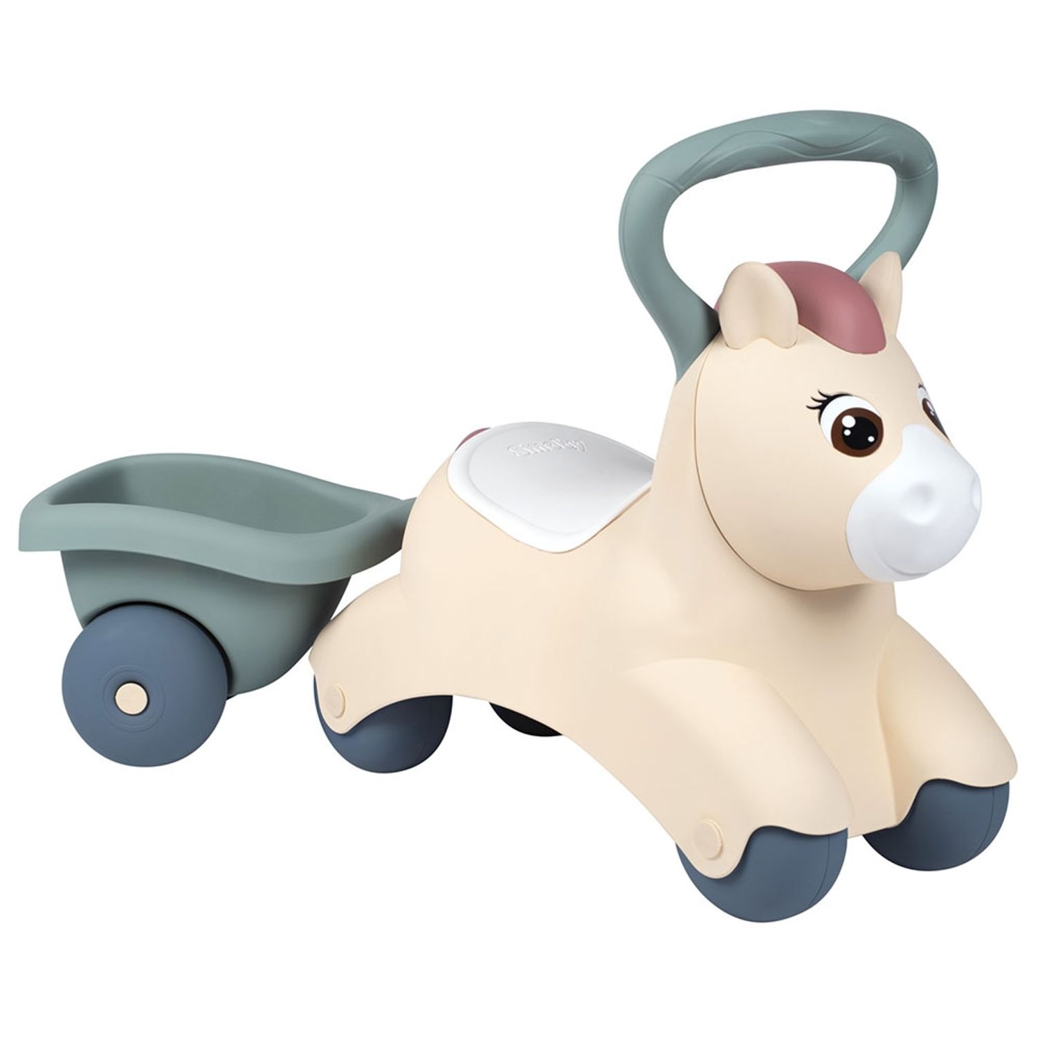 Masinuta de impins Smoby Pony cu remorca fotografia produsului