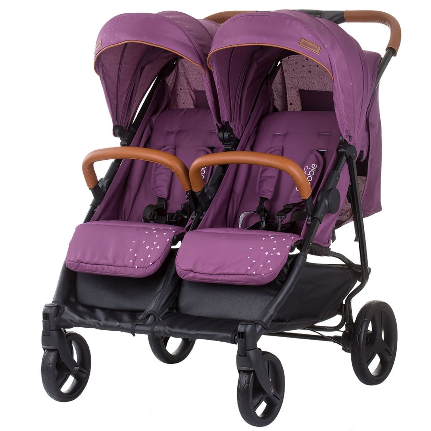 Carucior gemeni Chipolino Passo Doble lilac fotografia produsului